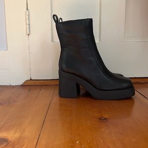 Never-worn before! Fantsie Black Leather boots.